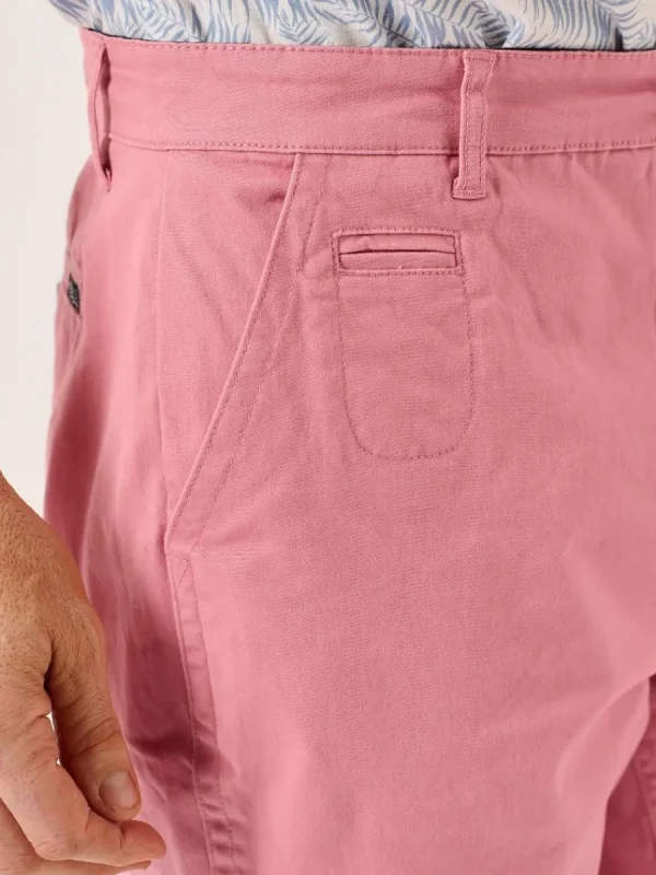 Quba & Co Antique Pink Stretch Chino Shorts - Sandor Clearance