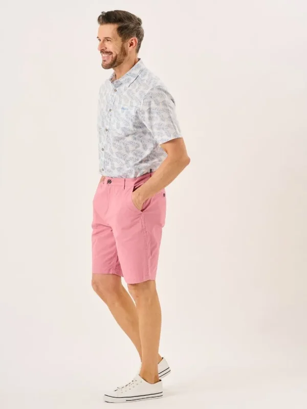 Quba & Co Antique Pink Stretch Chino Shorts - Sandor Clearance