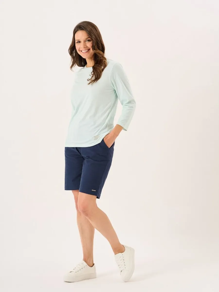 aqua__length_sleeve_wave__6.webp Quba & Co Aqua 3/4 Length Sleeve Wave Print T-Shirt - Walis New