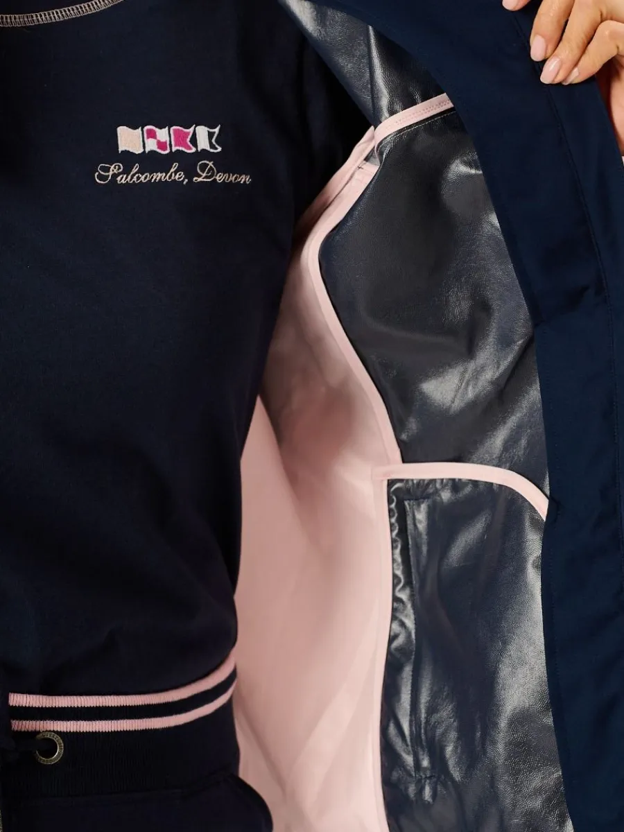 araminta_xseries_showerpr_9.webp Quba & Co Araminta X-Series Showerproof Performance Jacket in Navy and Pink Outlet