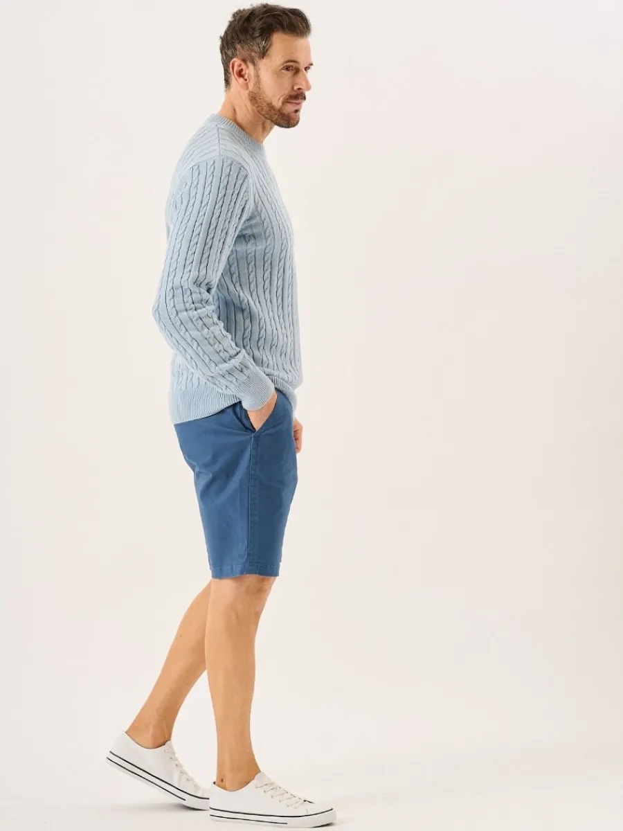 ash_blue_cable_knit_lifes_5.webp Quba & Co Ash Blue Cable Knit Lifestyle Jumper - Morston (XXL) New