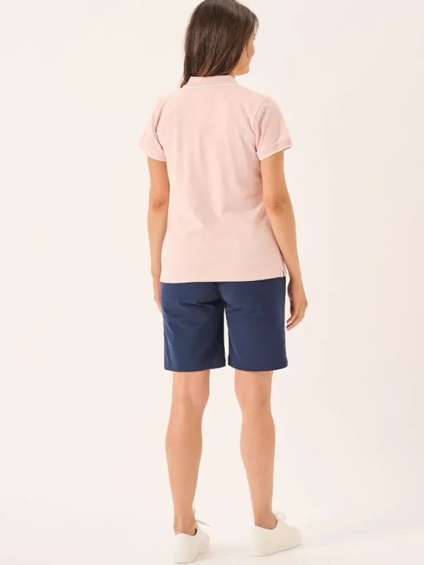 Quba & Co Baby Pink X-Series Tipped Polo Shirt - Priya Clearance