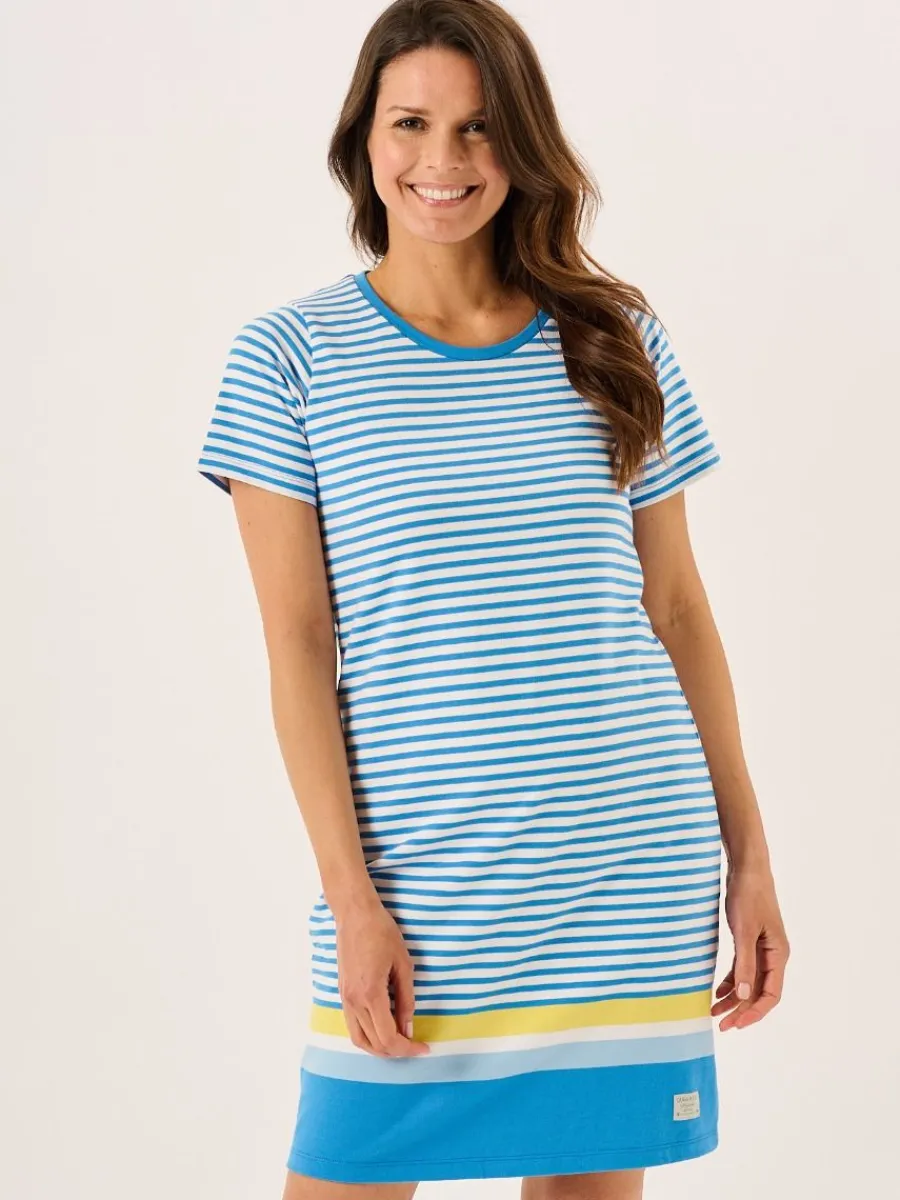 blue_and_white_striped_ts_2.webp Quba & Co Blue And White Striped T-Shirt Dress - Jenna New