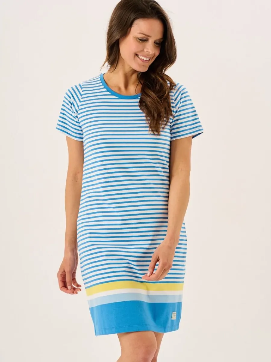 blue_and_white_striped_ts_4.webp Quba & Co Blue And White Striped T-Shirt Dress - Jenna New