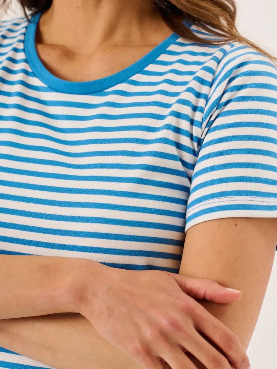 blue_and_white_striped_ts_8.webp Quba & Co Blue And White Striped T-Shirt Dress - Jenna New
