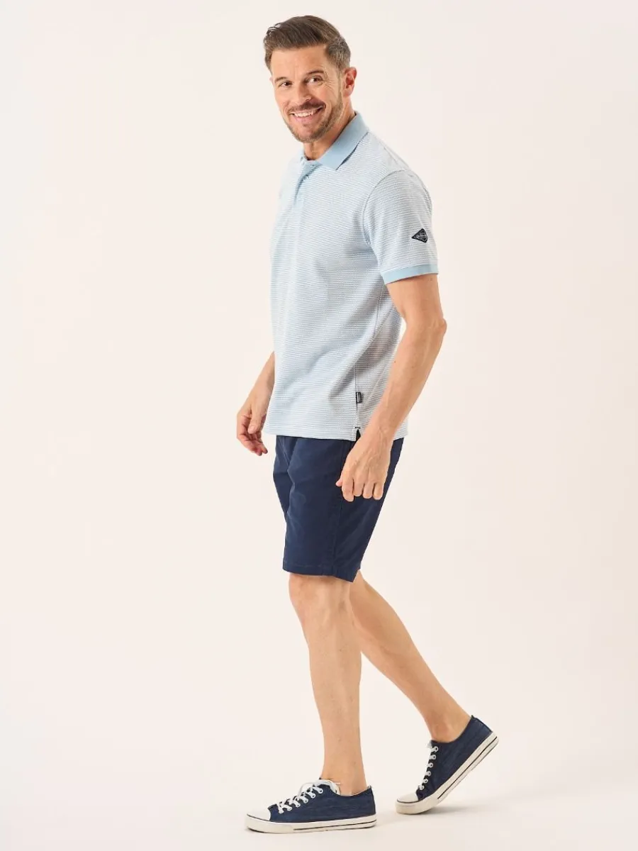 blue_and_white_textured_d_5.webp Quba & Co Blue And White Textured Design Polo Shirt - Hawke Online