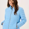 Quba & Co Blue Ladies Short Quilted Jacket - Caliso Discount