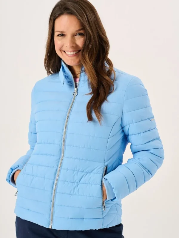Quba & Co Blue Ladies Short Quilted Jacket - Caliso Discount