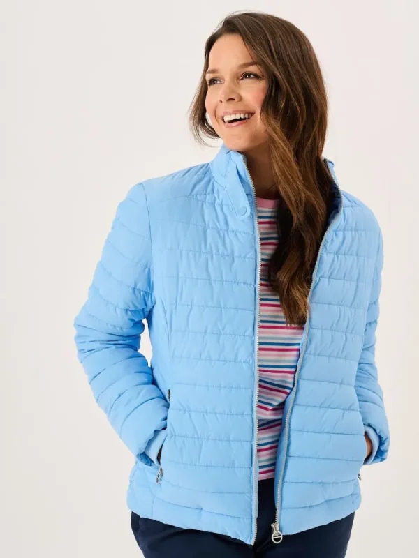 Quba & Co Blue Ladies Short Quilted Jacket - Caliso Discount