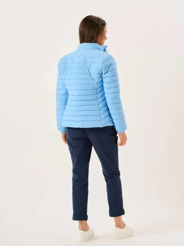 Quba & Co Blue Ladies Short Quilted Jacket - Caliso Discount