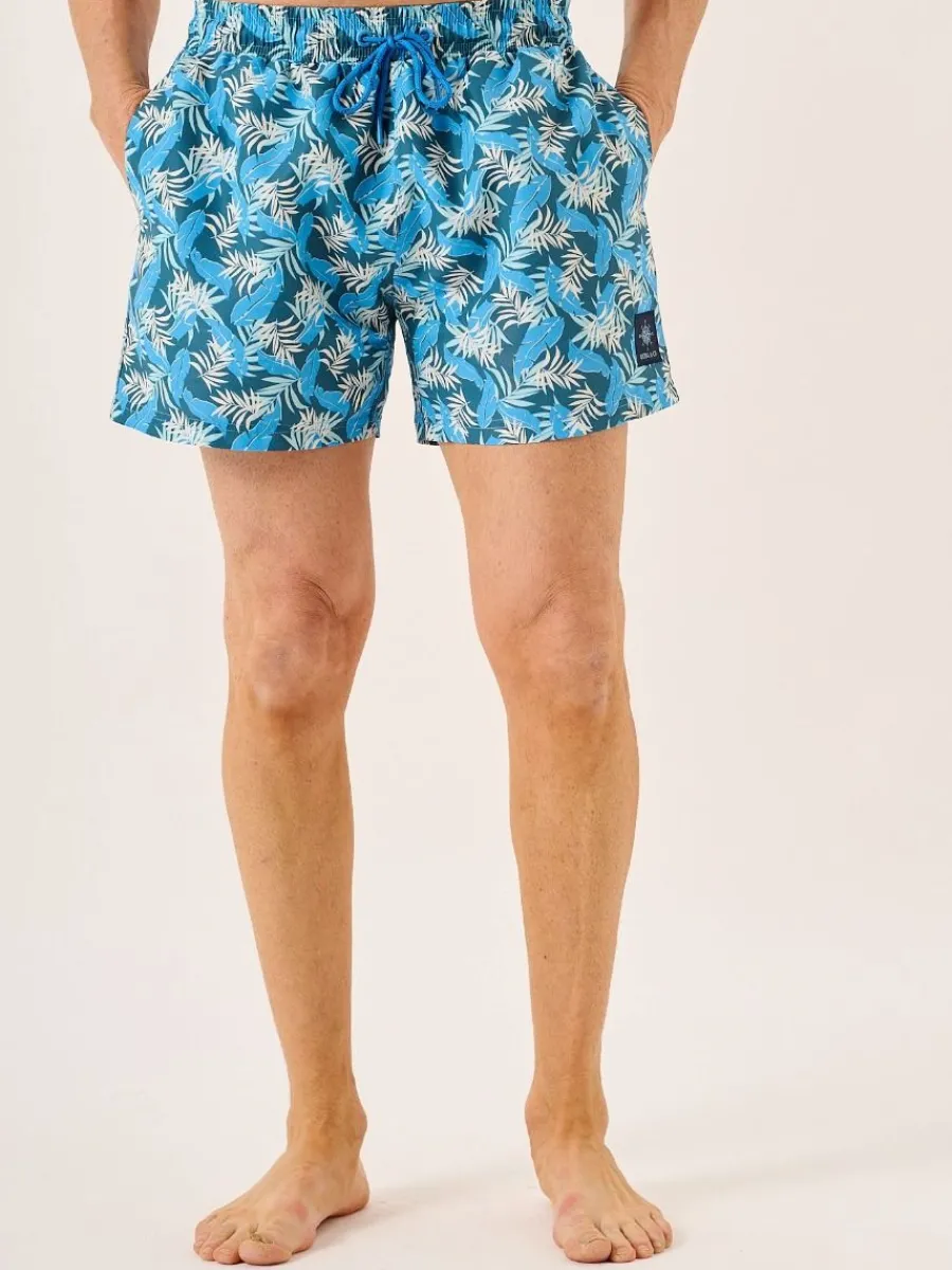 blue_leaf_print_swim_shor_0.webp Quba & Co Blue Leaf Print Swim Shorts - Seagor Sale