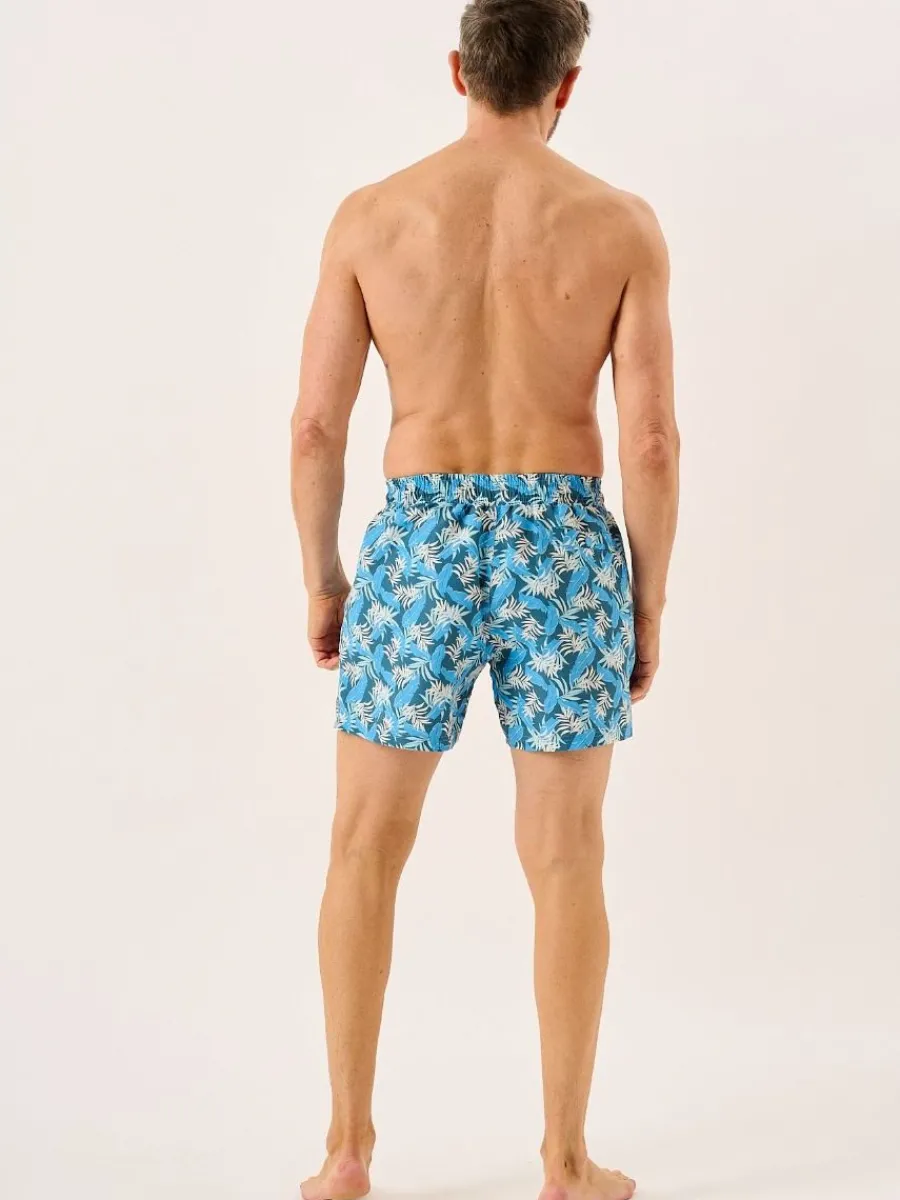 blue_leaf_print_swim_shor_6.webp Quba & Co Blue Leaf Print Swim Shorts - Seagor Sale