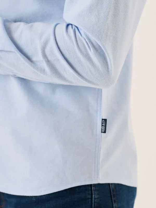 Quba & Co Blue Long Sleeve Oxford Shirt - Orson Fashion