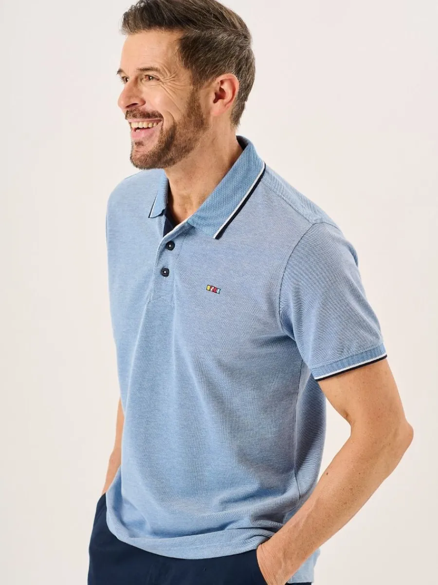 blue_marl_quba_and_co_lif_4.webp Quba & Co Blue Marl Quba And Co Lifestyle Polo Shirt - Pelton Best