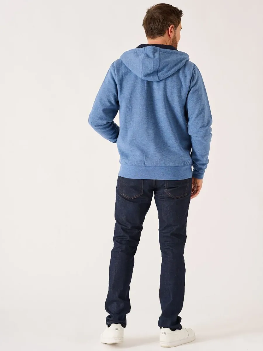 blue_marl_zip_through_qub_5.webp Quba & Co Blue Marl Zip Through Quba And Co Hoodie - Yardley Outlet