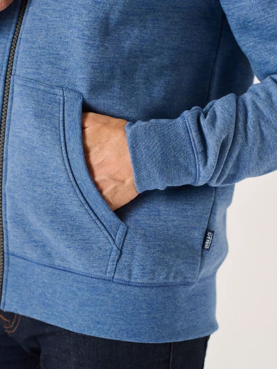 blue_marl_zip_through_qub_6.webp Quba & Co Blue Marl Zip Through Quba And Co Hoodie - Yardley Outlet