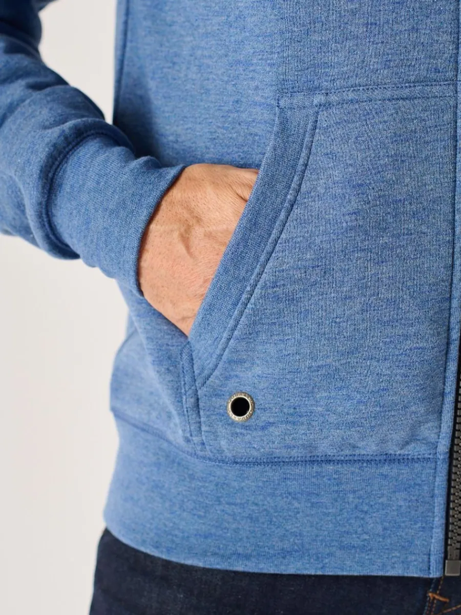 blue_marl_zip_through_qub_7.webp Quba & Co Blue Marl Zip Through Quba And Co Hoodie - Yardley Outlet