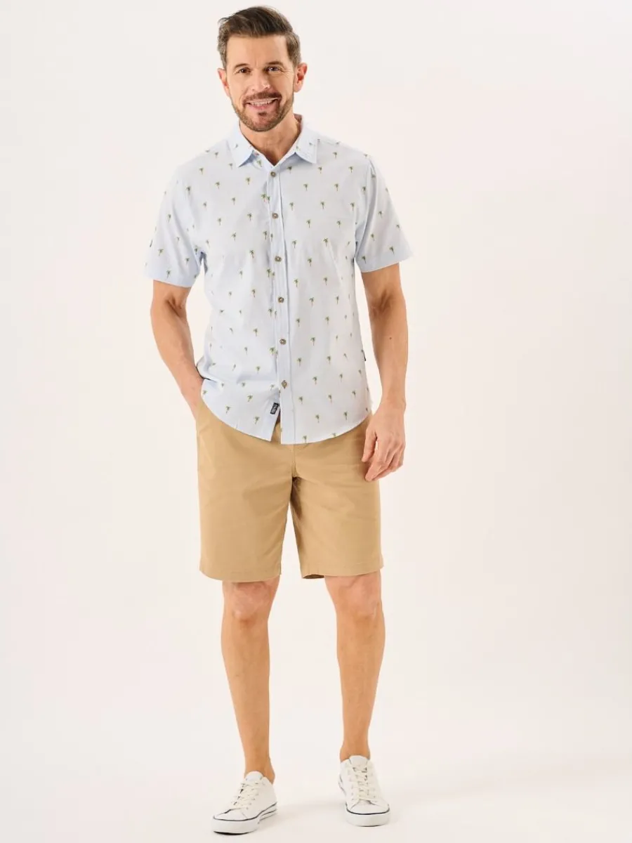 blue_palm_tree_print_shor_4.webp Quba & Co Blue Palm Tree Print Short Sleeve Shirt - Palermo Sale