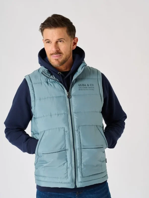 Quba & Co Blue Patch Pocket Gilet - Jeswint New