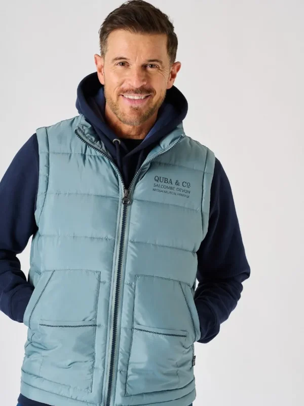 Quba & Co Blue Patch Pocket Gilet - Jeswint New