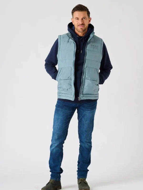 Quba & Co Blue Patch Pocket Gilet - Jeswint New