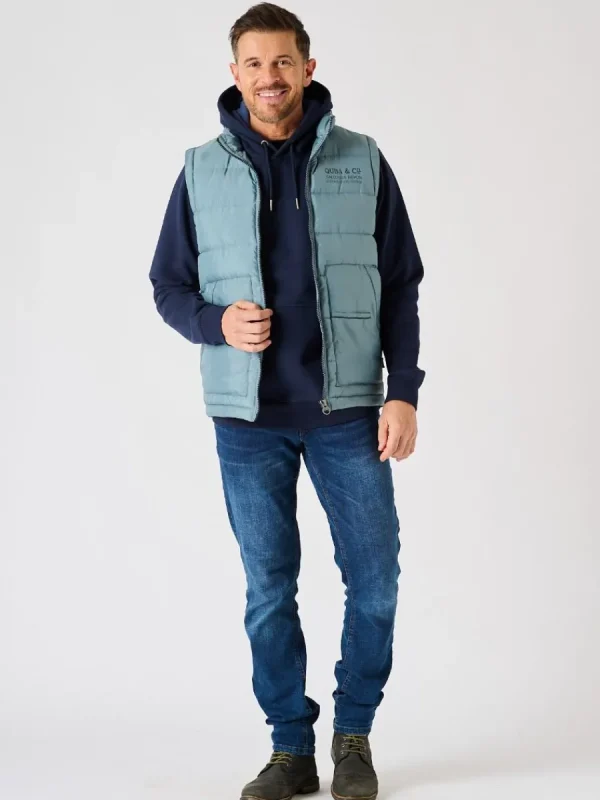 Quba & Co Blue Patch Pocket Gilet - Jeswint New