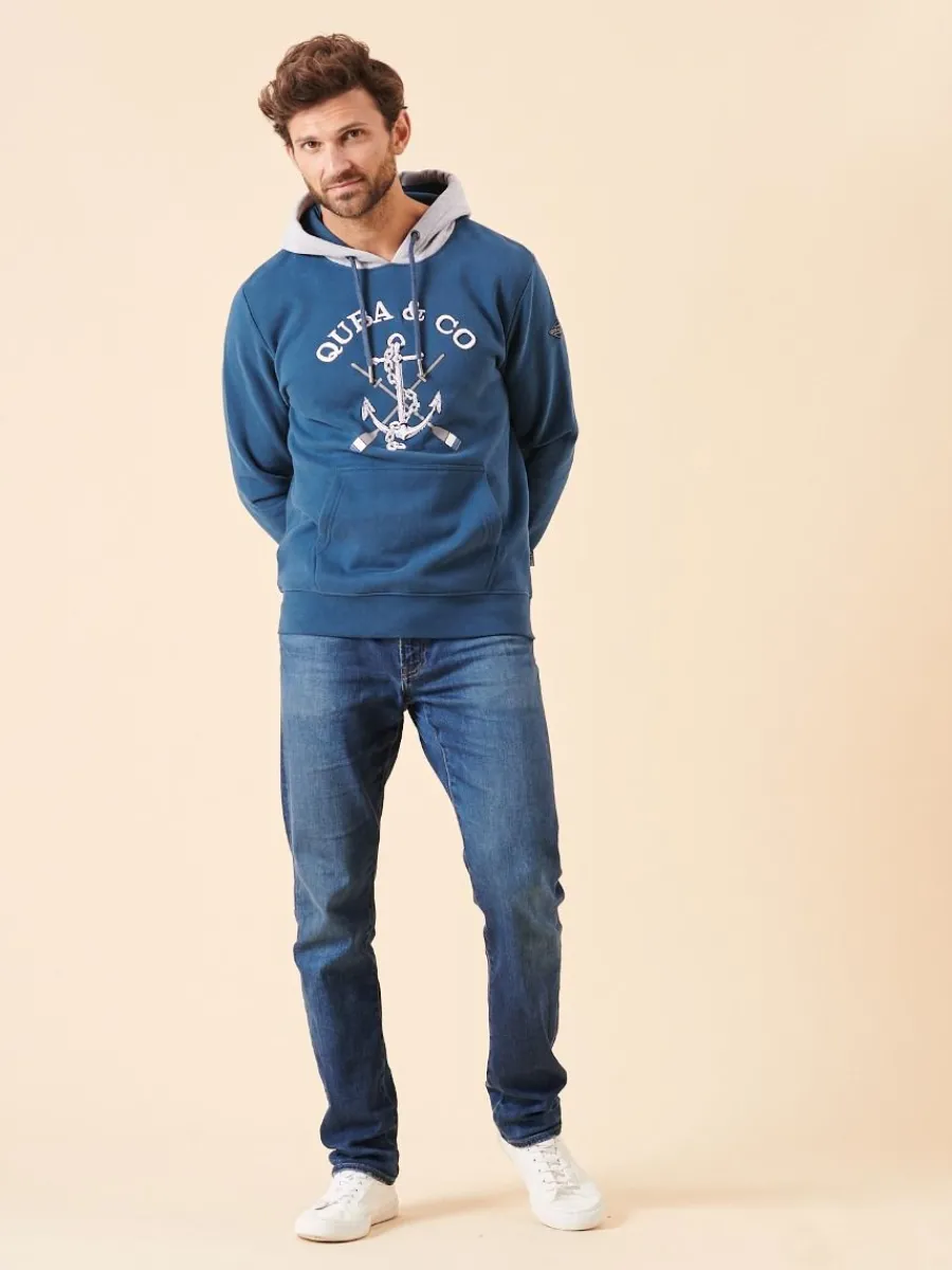 blue_quba_and_co_nautical_2.webp Quba & Co Blue Quba and Co Nautical Logo Overhead Hoodie - Nidau Online