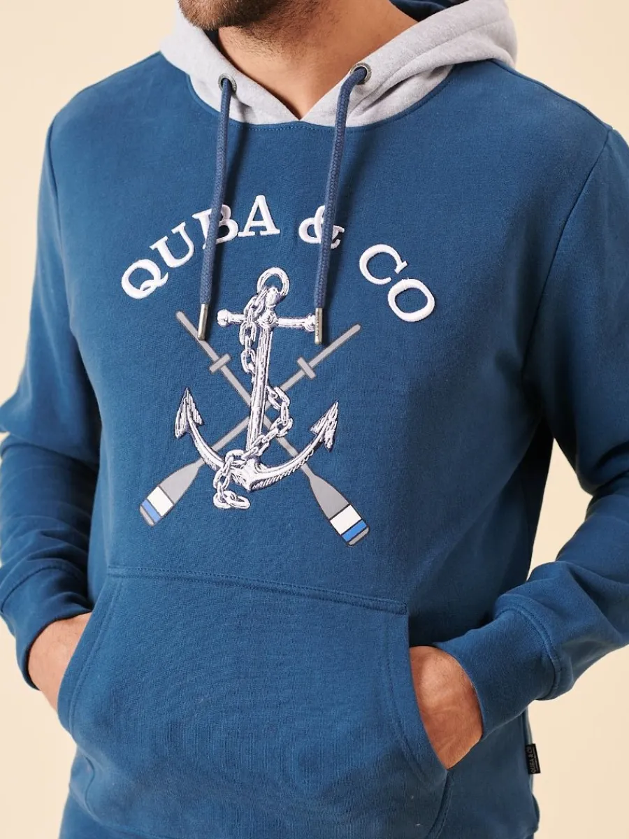 blue_quba_and_co_nautical_7.webp Quba & Co Blue Quba and Co Nautical Logo Overhead Hoodie - Nidau Online