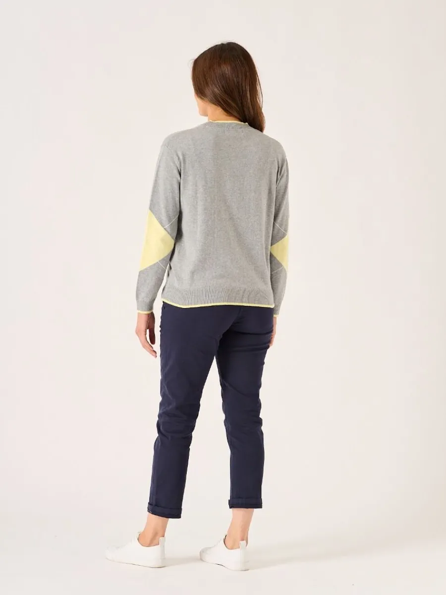 caldew_argyle_grey_and_ye_4.webp Quba & Co Caldew Argyle Grey and Yellow Jumper Sale