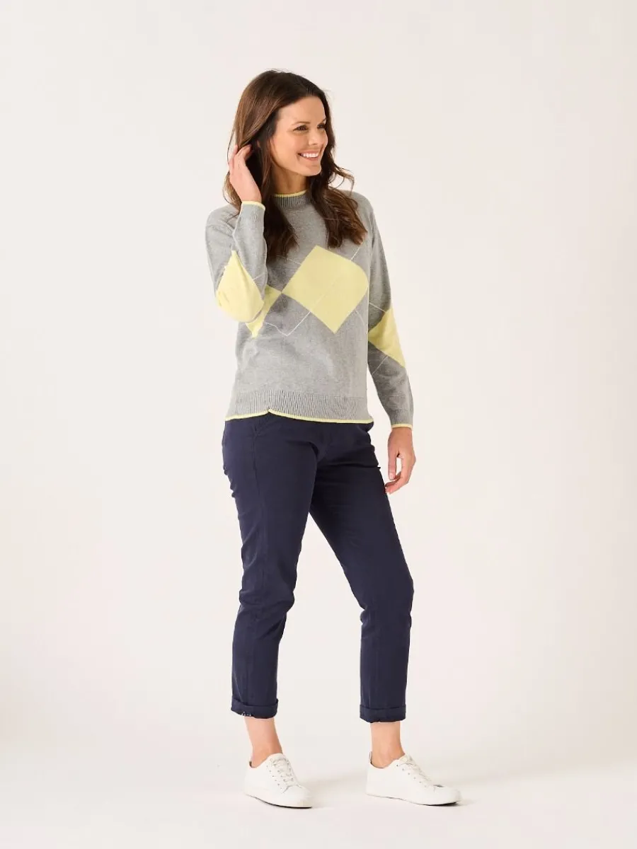 caldew_argyle_grey_and_ye_6.webp Quba & Co Caldew Argyle Grey and Yellow Jumper Sale