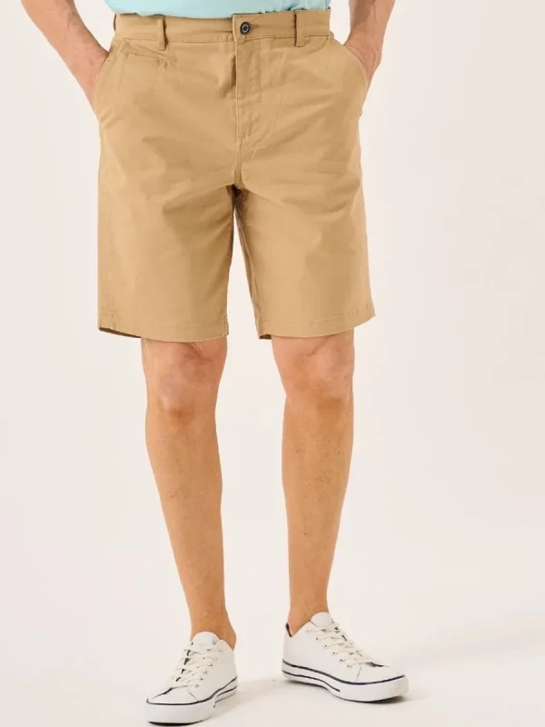 Quba & Co Camel Stretch Chino Shorts - Sandor Hot