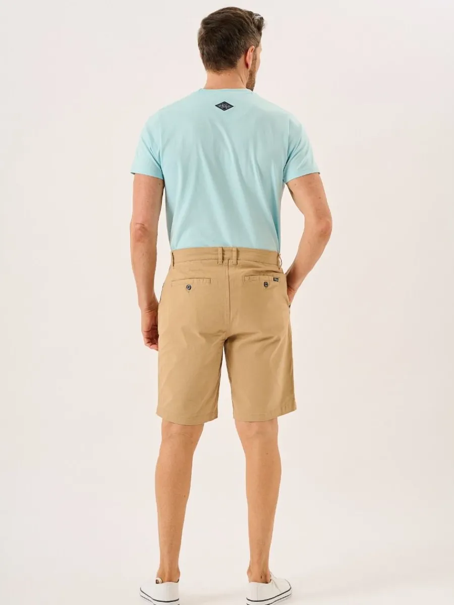 camel_stretch_chino_short_7.webp Quba & Co Camel Stretch Chino Shorts - Sandor Hot