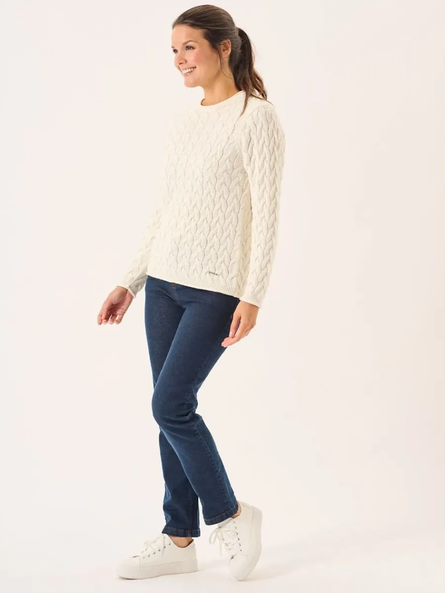 clare_foam_white_cotton_c_8.webp Quba & Co Clare Foam White Cotton Cable Knitted Jumper Sale