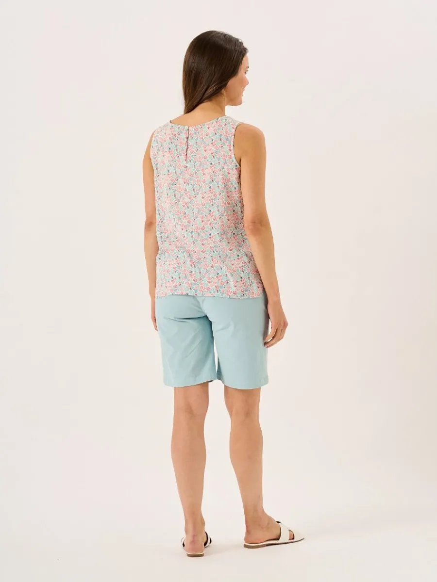 coral_and_teal_nautical_p_8.webp Quba & Co Coral And Teal Nautical Print Sleeveless Vest Top - Elsie Fashion