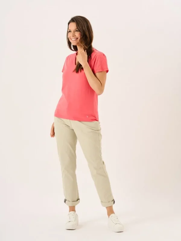 Quba & Co Coral Short Broderie Sleeved T-Shirt - Leela Online