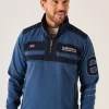 Quba & Co Dark Blue X-Series 1/4 Zip Pique Sweatshirt - Wentworth Best