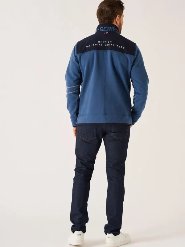 Quba & Co Dark Blue X-Series 1/4 Zip Pique Sweatshirt - Wentworth Best