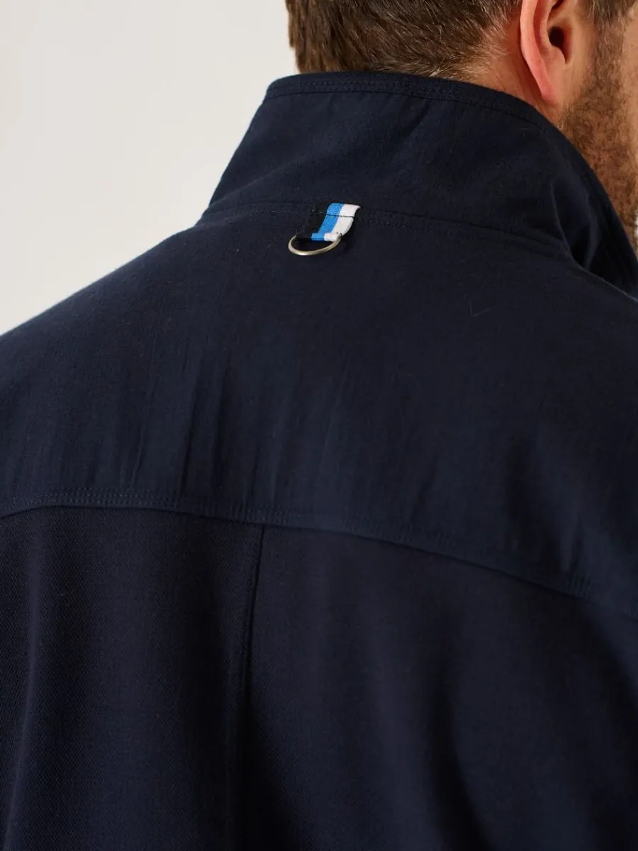 dark_navy_lifestyle__zip__5.webp Quba & Co Dark Navy Lifestyle 1/4 Zip Pique Sweatshirt - Wilshire New