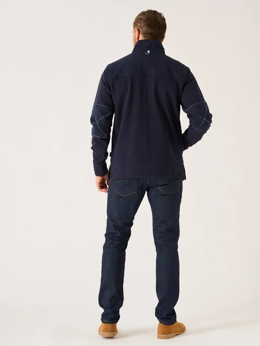 dark_navy_lifestyle__zip__9.webp Quba & Co Dark Navy Lifestyle 1/4 Zip Pique Sweatshirt - Wilshire New