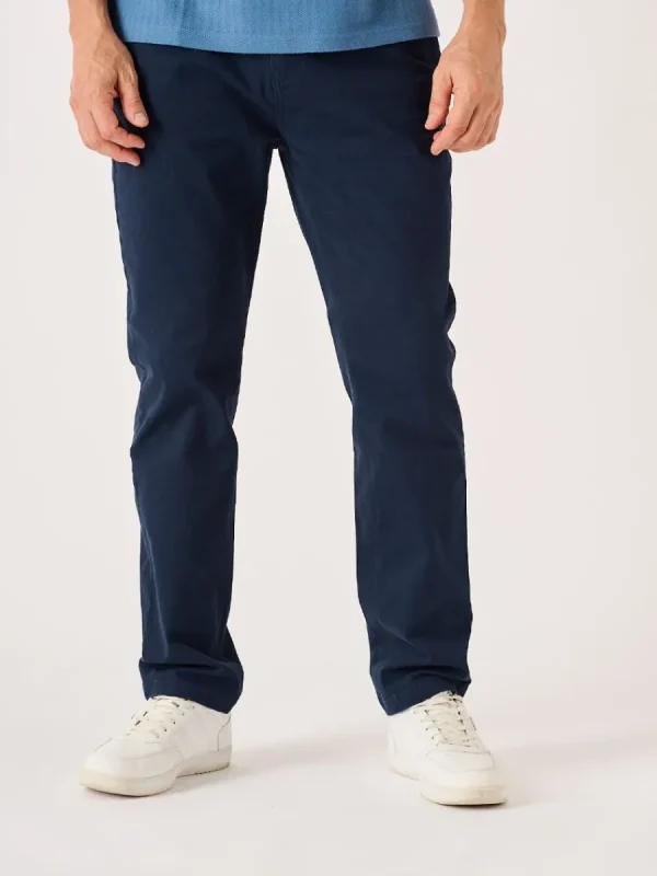 Quba & Co Dark Navy Lifestyle Chino Trousers - Vermont Discount