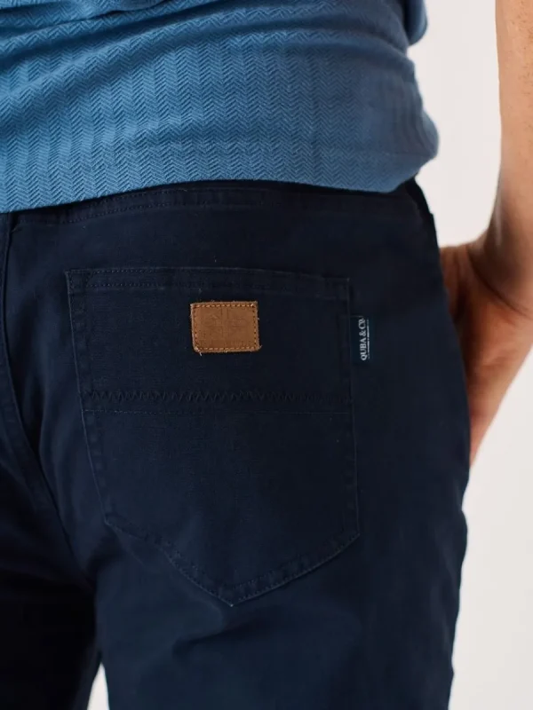 Quba & Co Dark Navy Lifestyle Chino Trousers - Vermont Discount