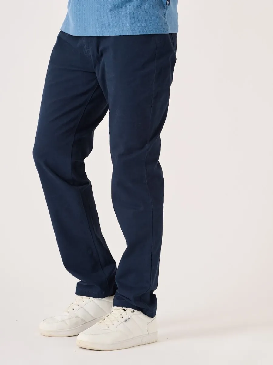 dark_navy_lifestyle_chino_2.webp Quba & Co Dark Navy Lifestyle Chino Trousers - Vermont Discount