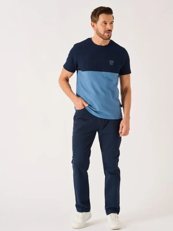 Quba & Co Dark Navy Lifestyle Chino Trousers - Vermont Discount