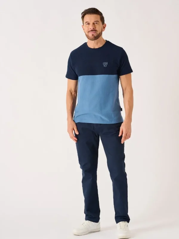 Quba & Co Dark Navy Lifestyle Chino Trousers - Vermont Discount