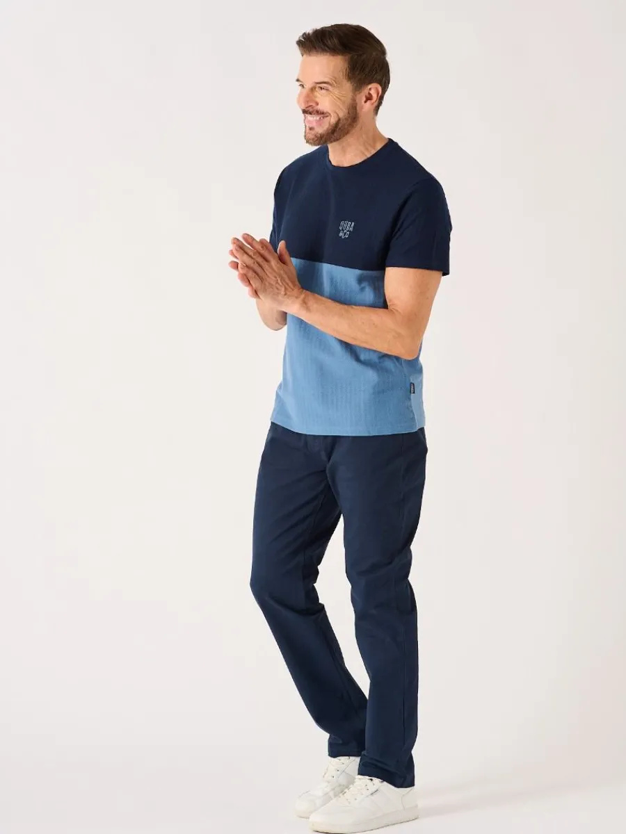 dark_navy_lifestyle_chino_5.webp Quba & Co Dark Navy Lifestyle Chino Trousers - Vermont Discount