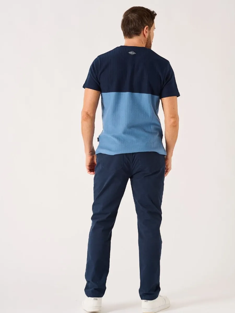 dark_navy_lifestyle_chino_6.webp Quba & Co Dark Navy Lifestyle Chino Trousers - Vermont Discount