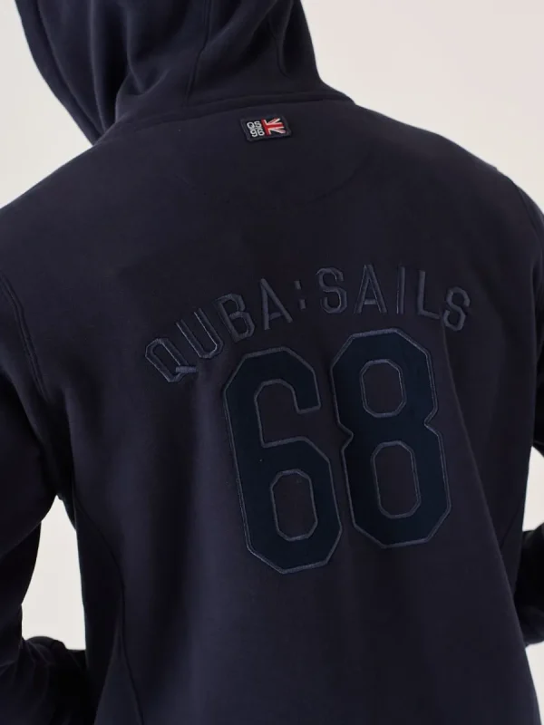 Quba & Co Dark Navy Lifestyle Zip Thru Hoodie - Banx New