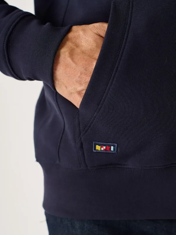 Quba & Co Dark Navy Lifestyle Zip Thru Hoodie - Banx New