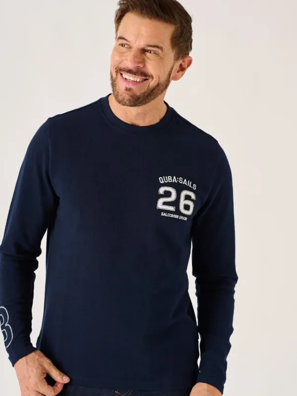 Quba & Co Dark Navy Long Sleeve X-Series T-Shirt - Lauri Sale