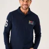 Quba & Co Dark Navy Long Sleeve X-Series Polo Shirt - Drexler Hot